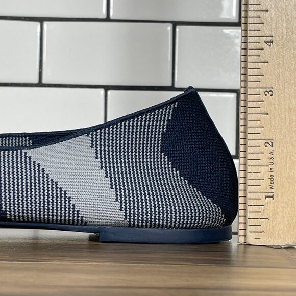 Skechers Cleo Sherlock Womens Size 8.5 Shoes Navy Gray Slip On Ballet Flats - Picture 9 of 12